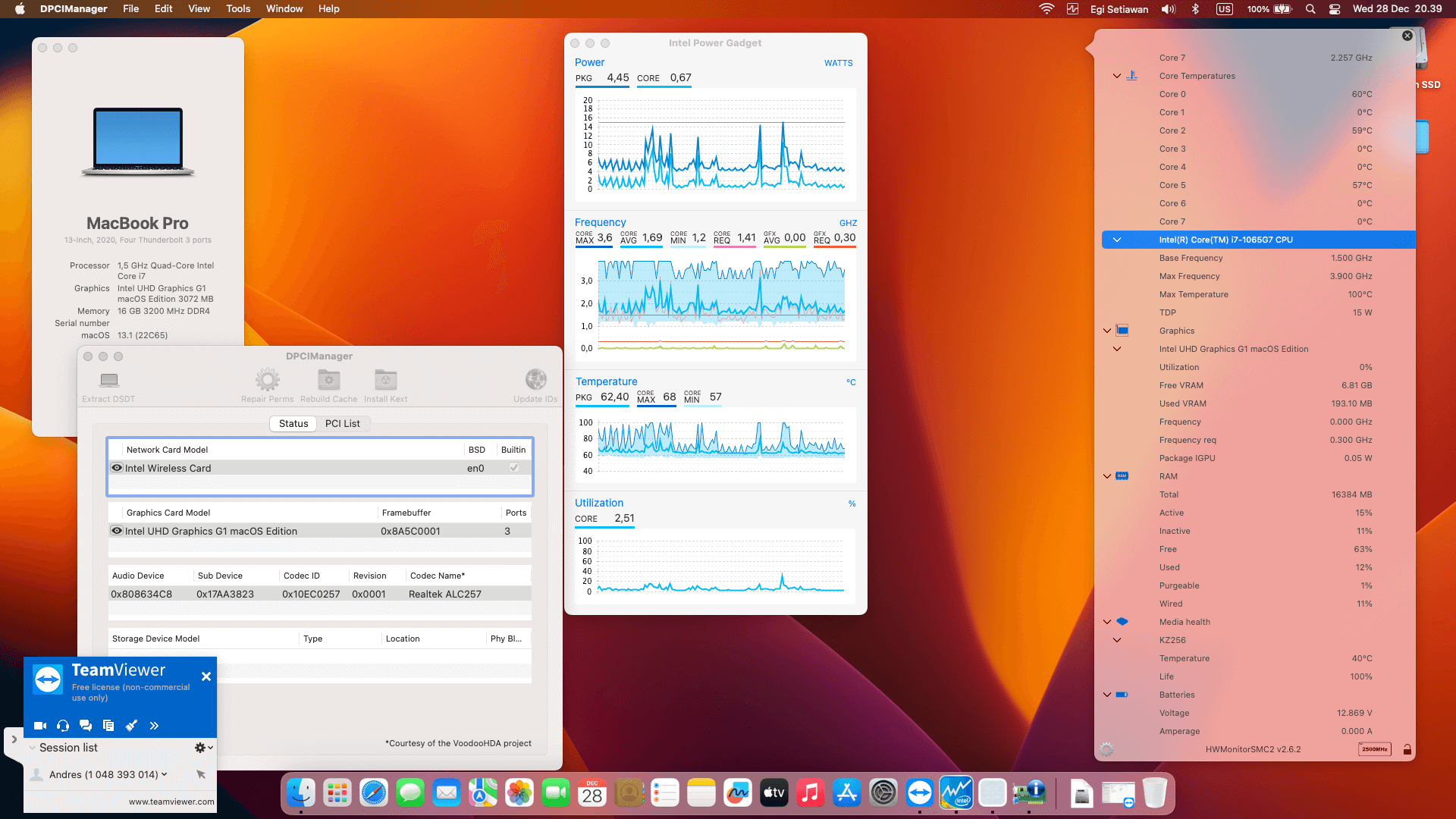 Lenovo Ideapad Slim 5 15IIL05 [IceLake   Intel UHD Graphics G1 + I2C]   OpenCore 1
